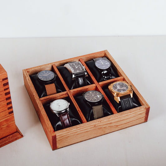 Caja de Reloj Personalizada Cedro
