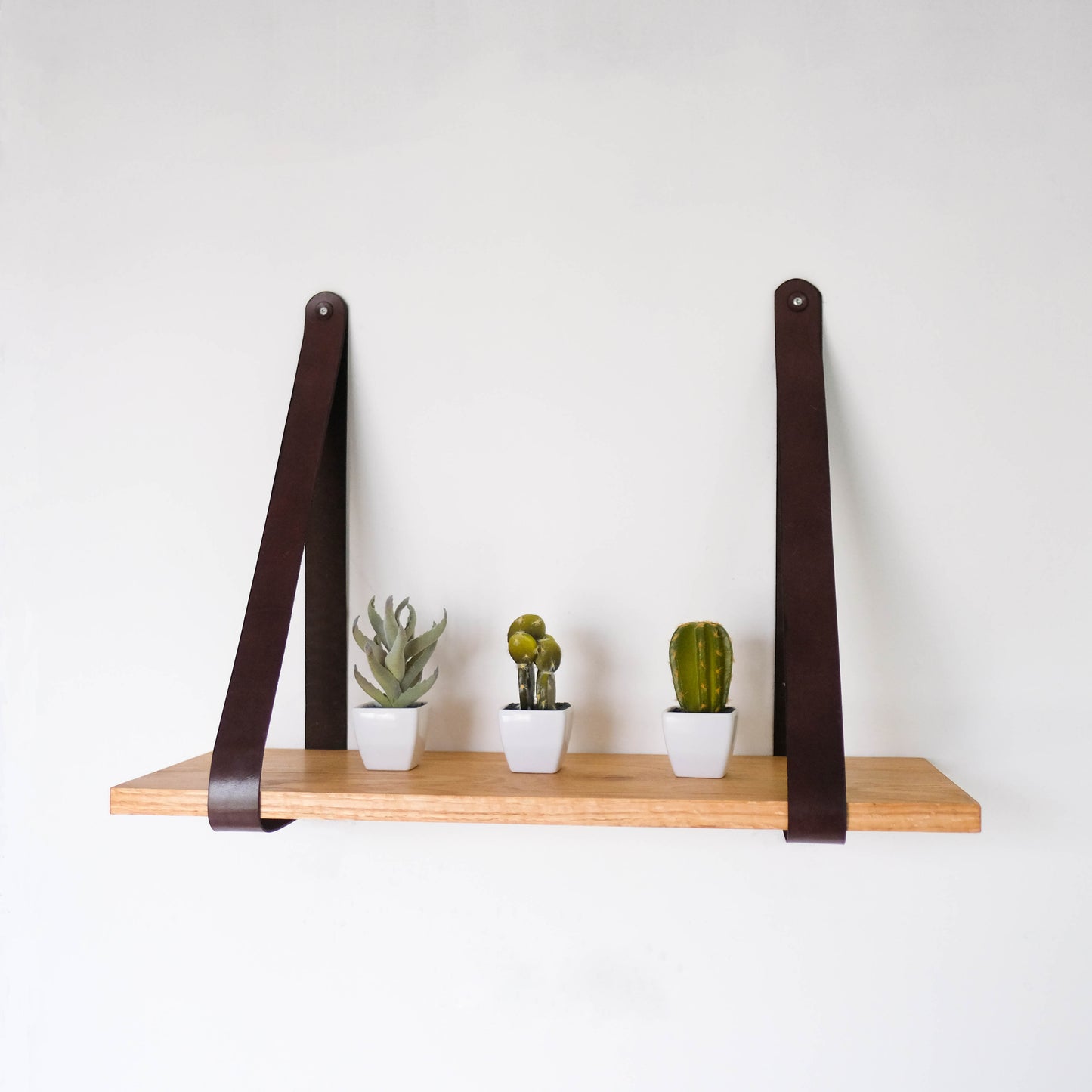 Repisa Flotante Cuir - Madera y Piel